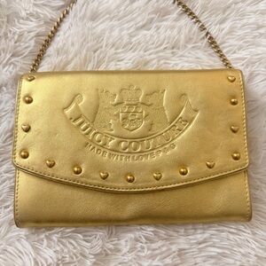 Juicy Couture 2004” Limited Edition Y2K Vintage Gold Leather Chain Bag – NWOT